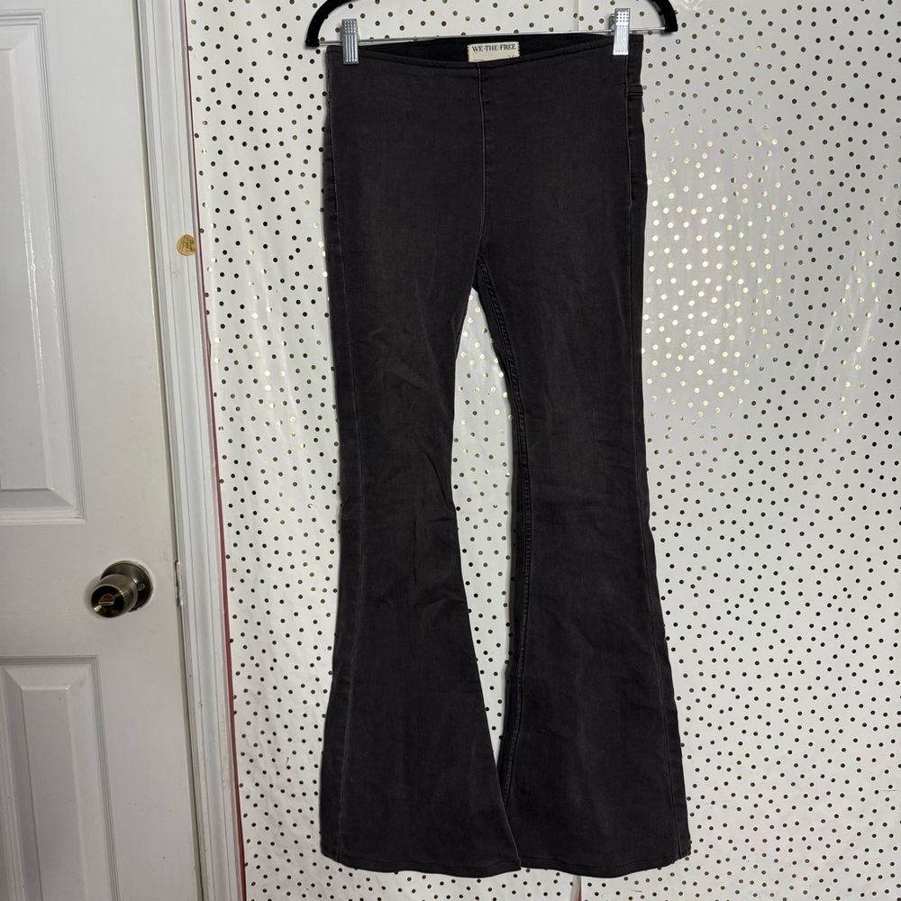 We The Free Charcoal Flare Pants